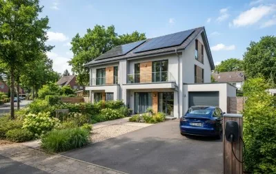 Zweifamilienhaus in Weyhe mit Wallbox in der Einfahrt